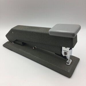 Vintage Retro Bostitch Stapler Heavy Duty Gray Office Work Desk Paperwork Tool